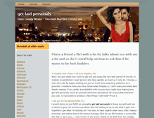 Tablet Screenshot of getlaidpersonals.net